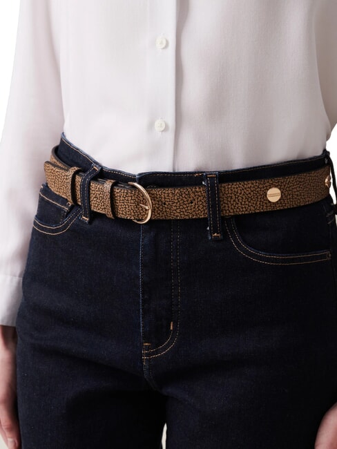 GRAFFITI Belt with studs natural op / black - Belts
