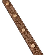 BORBONESE GRAFFITI Belt with studs natural op / black - Belts - 3