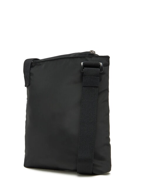 SPORT ESSENTIALS Recycled nylon bag on black - Over-the-shoulder Bags for Men