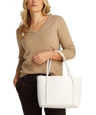 CALVIN KLEIN CK LINN MEDIUM Shoulder shopping bag chalk - Women&rsquo;s Bags - 6