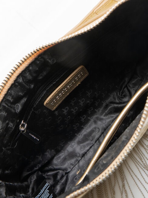 FRINGES Bag with handle and shoulder strap gold - Women’s Bags