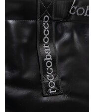 ROCCOBAROCCO EVA Shopping bag with logo ribbons black - Women’s Bags - 3