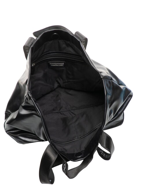 EVA Shopping bag with logo ribbons black - Women’s Bags