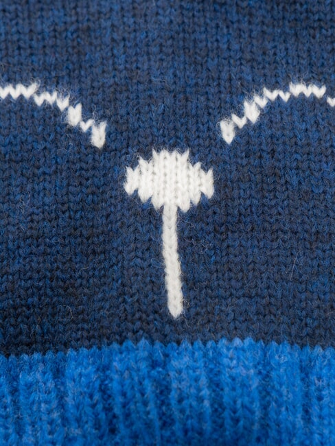 CHARMY KIDS Hat with little animal airforce-cobalt - Baby Hat