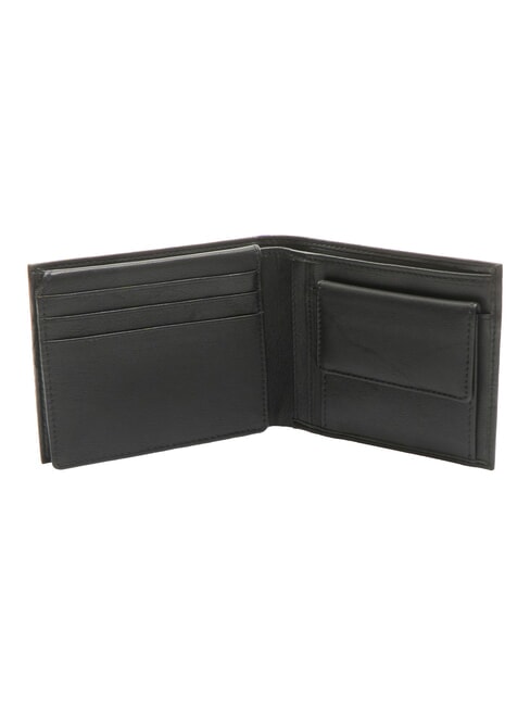 VERTIGO Leather wallet flap cc and coin purse black - Men’s Wallets