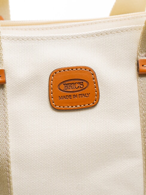 SORRENTO LUDOVICA Canvas Handbag Shopping Bag PANNA - Women&rsquo;s Bags