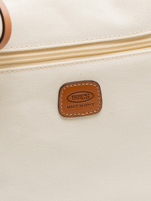 SORRENTO MARTA Large Canvas Shoulder Bag PANNA - Women’s Bags