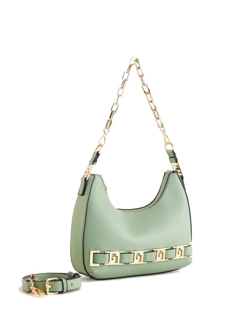 DORIS Shoulder bag with metal logos marine / white - Women’s Bags