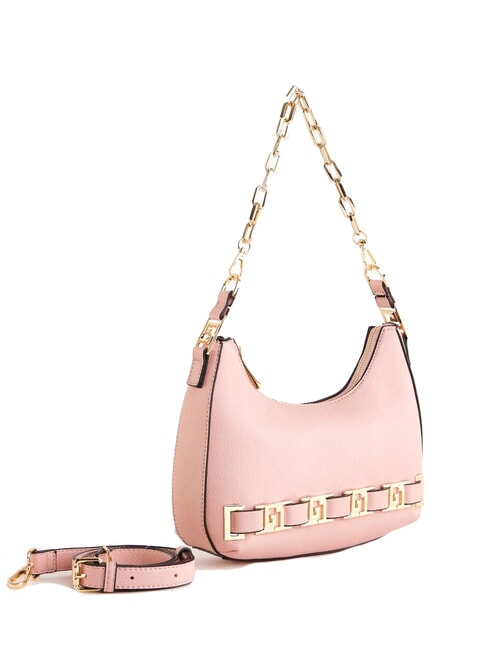 DORIS Shoulder bag with metal logos ROSE - Women&rsquo;s Bags