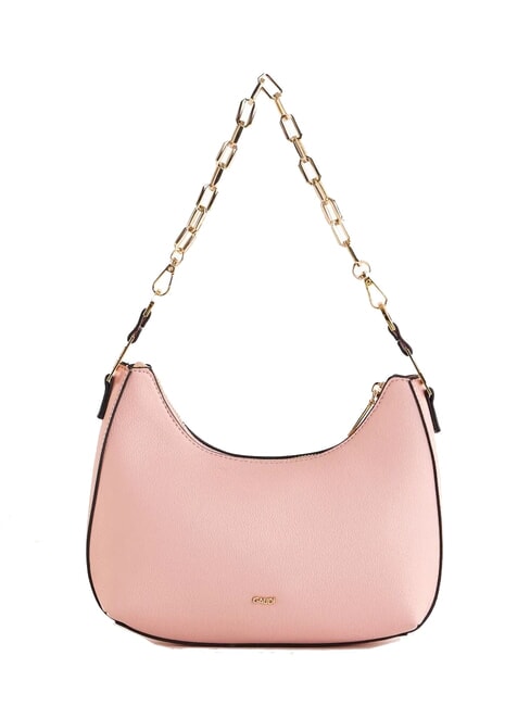 DORIS Shoulder bag with metal logos ROSE - Women&rsquo;s Bags