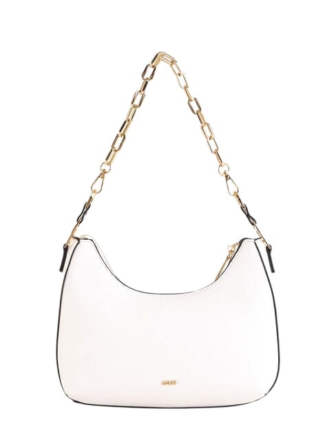 DORIS Shoulder bag with metal logos white - Women&rsquo;s Bags