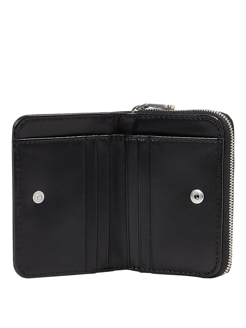 SCULPTED Med Zip Around Wallet on black - Women’s Wallets