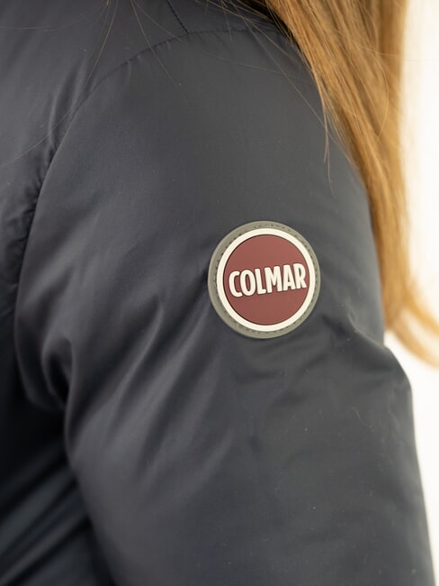 E CONCRETE Reversible down jacket with hood hero navy blue - Baby Jackets