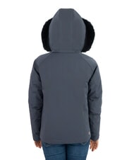 COLMAR PURENESS Bi-material down jacket with hood navy blue - Women's down jackets - 4