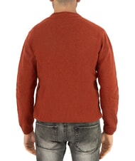 TIMBERLAND JAFFREY Cable knit crew neck sweater chili oil - Men's Sweaters - 2