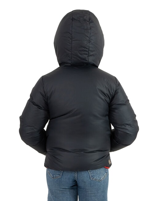 E CONCRETE Reversible down jacket with hood hero navy blue - Baby Jackets