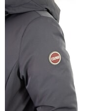 COLMAR PURENESS Bi-material down jacket with hood navy blue - Women's down jackets - 2