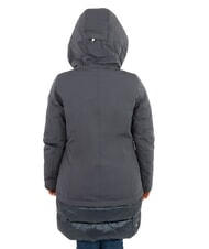 COLMAR PURENESS Bi-material down jacket with hood navy blue - Women's down jackets - 4