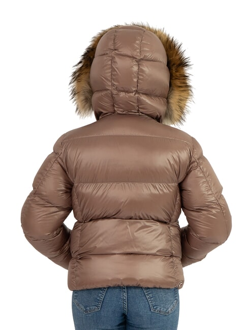 FRIENDLY Down jacket with fur hood medieval - dark steel - Baby Jackets
