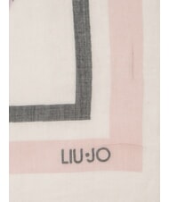 LIUJO 3D LOGO  Scarf BLACK - Scarves - 3