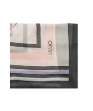 LIUJO 3D LOGO  Scarf BLACK - Scarves - 4