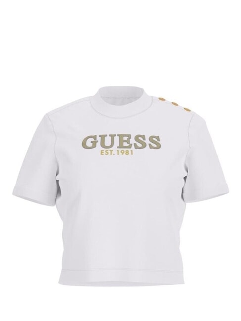 CN SS CROPPED Cotton T-Shirt purwhite - T-shirt