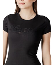 GUESS SS DOT LOGO R3  Short-sleeved T-shirt jetbla - T-shirt - 3