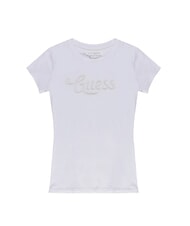GUESS SS DOT LOGO R3  Short-sleeved T-shirt purwhite - T-shirt - 4