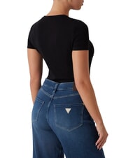 GUESS CN SS LOGO Short-sleeved T-shirt jetbla - T-shirt - 2