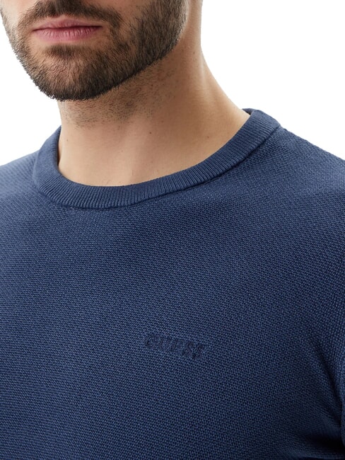 GARFIELD Cotton sweater cave blue - Men's Sweaters