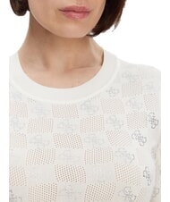 GUESS ROSIE 4G RN T-Shirt cremwhi - T-shirt - 3