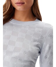 GUESS ROSIE 4G RN T-Shirt sky high - T-shirt - 3