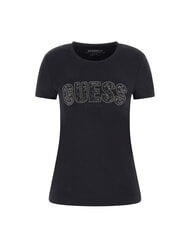 GUESS CN SS LOGO Short-sleeved T-shirt jetbla - T-shirt - 3