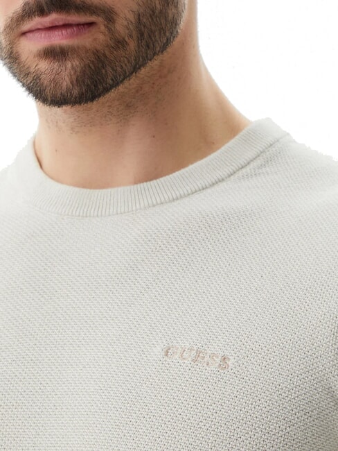 GARFIELD Cotton sweater resort sand - Men's Sweaters