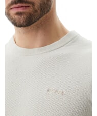 GUESS GARFIELD Cotton sweater resort sand - Men's Sweaters - 3