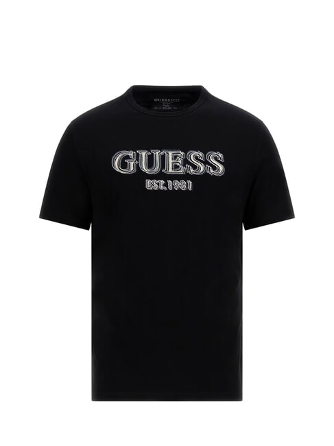 SS CN LOGO Cotton T-Shirt jetbla - T-shirt