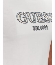 GUESS SS CN LOGO Cotton T-Shirt purwhite - T-shirt - 3