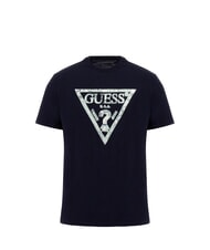 GUESS SS CN TRIANGLE Cotton T-Shirt smartblue - T-shirt - 4