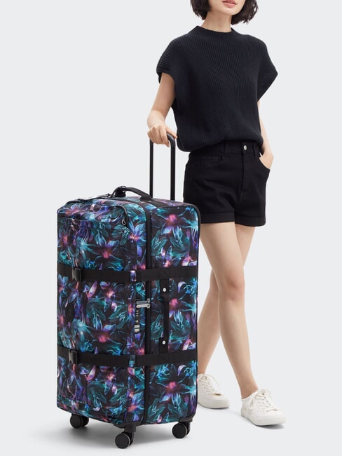 SPONTANEUS L Medium trolley spectral orchid - Semi-rigid Trolley Cases