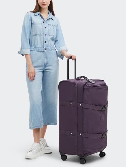 SPONTANEOUS Large size trolley ultimate plum - Semi-rigid Trolley Cases