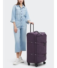KIPLING SPONTANEOUS Large size trolley ultimate plum - Semi-rigid Trolley Cases - 7