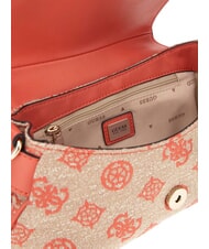 GUESS BEYZA  Shoulder bag coral red logo - Women&rsquo;s Bags - 4