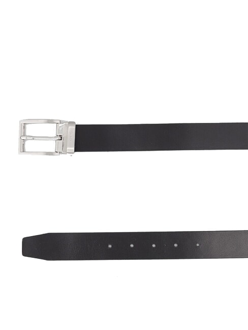 BUCAREST  Reversible leather belt black/black - Belts