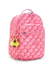 KIPLING SEOUL COLLEGE Backpack with 15" laptop pocket adorable hearts - Backpacks & School and Leisure - 2