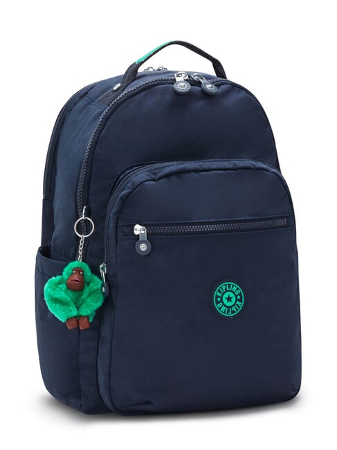 SEOUL Backpack with 15" laptop pocket blue green block - Backpacks & School and Leisure