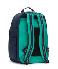 KIPLING SEOUL Backpack with 15" laptop pocket blue green block - Backpacks & School and Leisure - 4