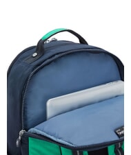 KIPLING SEOUL Backpack with 15" laptop pocket blue green block - Backpacks & School and Leisure - 5