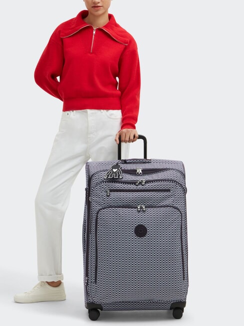 NEW YOURI SPIN L Large size trolley signature print - Semi-rigid Trolley Cases