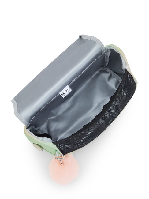 NEW KICHIROU Lunch bag with shoulder strap soft green metallic - Kids bags and accessories