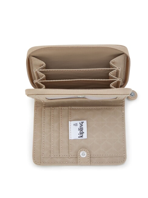 MONEY LOVE Medium wallet signature beige embossed - Women’s Wallets